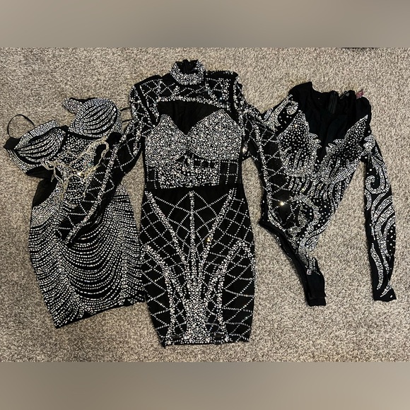 banjul black dress Black/AB Dress L main image 0